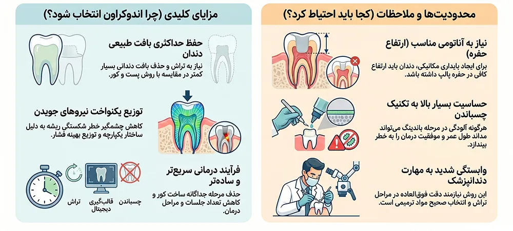 مزایا و معایب اندوکراون